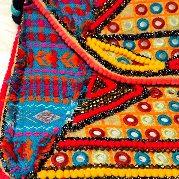 Big Buddha JS Banjo Crossbody Bag Teal Multicolor. - Picture 8 of 10